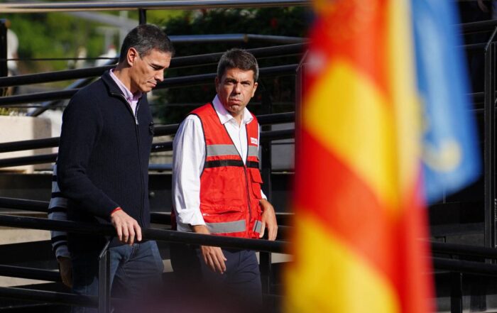 Mazón y Sanchez en Valencia en la Dana