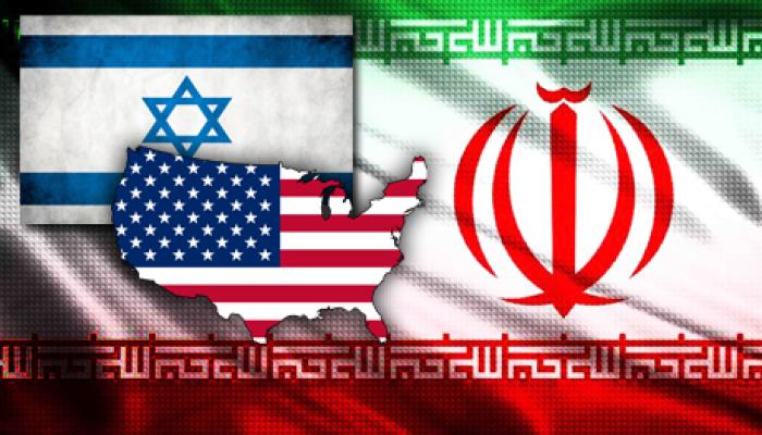 Banderas de EEUU y de Irán